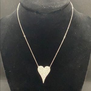 Silver heart chain